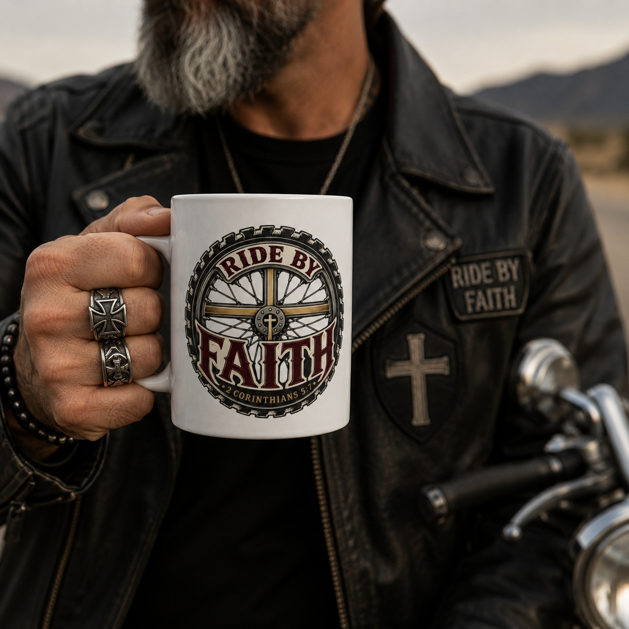 Ride By Faith | Ceramic Coffee Mug