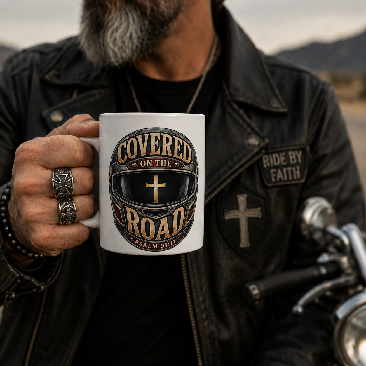 Covered On The Road | Ceramic Coffee Mug
