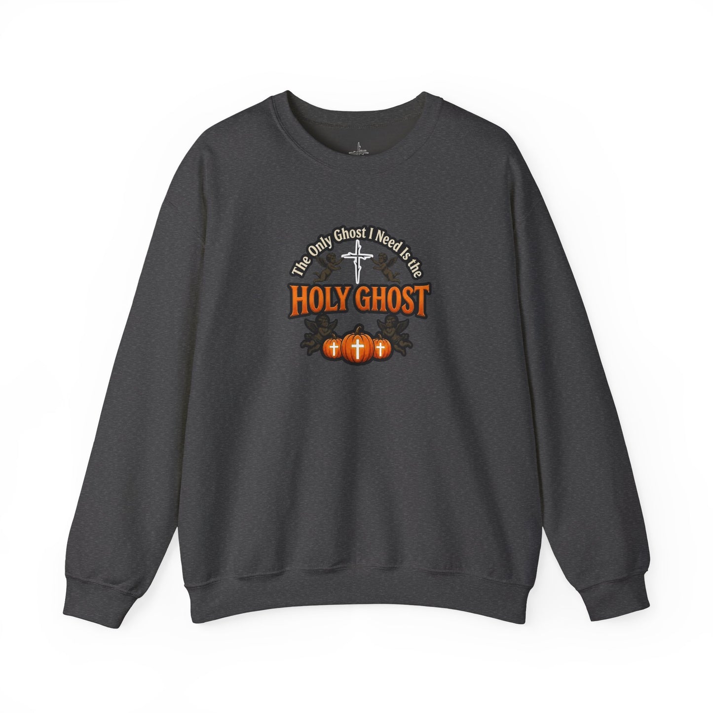 Holy Ghost Christian Halloween Graphic Crewneck Sweatshirt