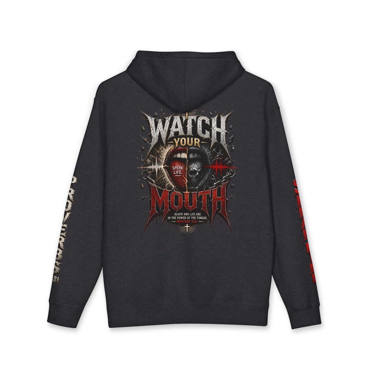 Watch Your Mouth Proverbs 18:21 Hoodie