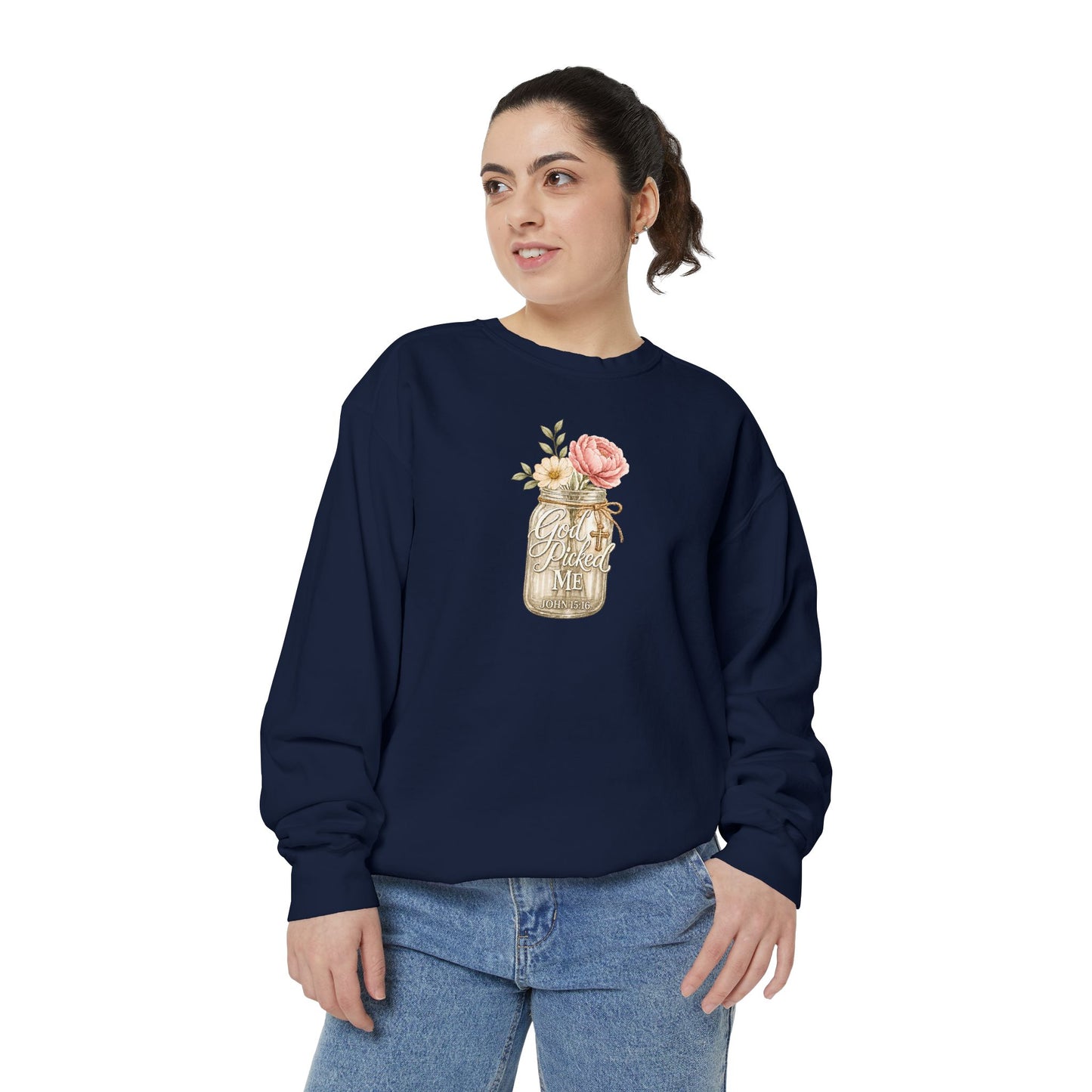 God Picked Me | Garment-Dyed Sweatshirt