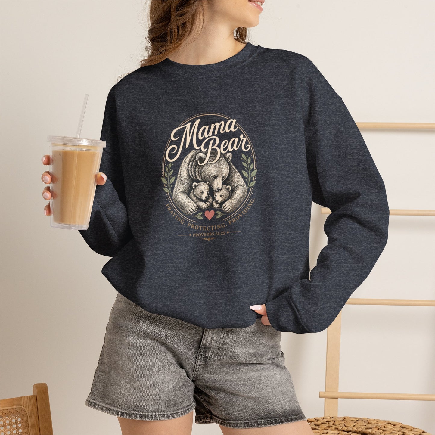Mama Bear | Heavy Blend Crewneck Sweatshirt