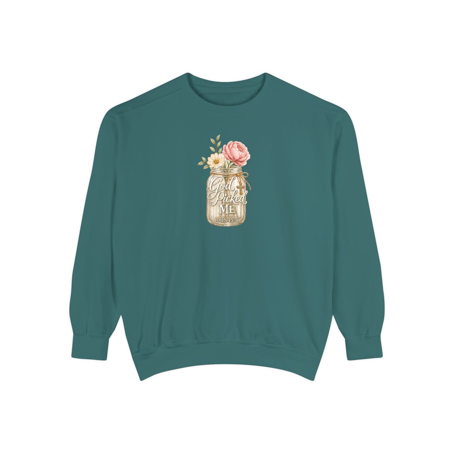 God Picked Me | Garment-Dyed Sweatshirt