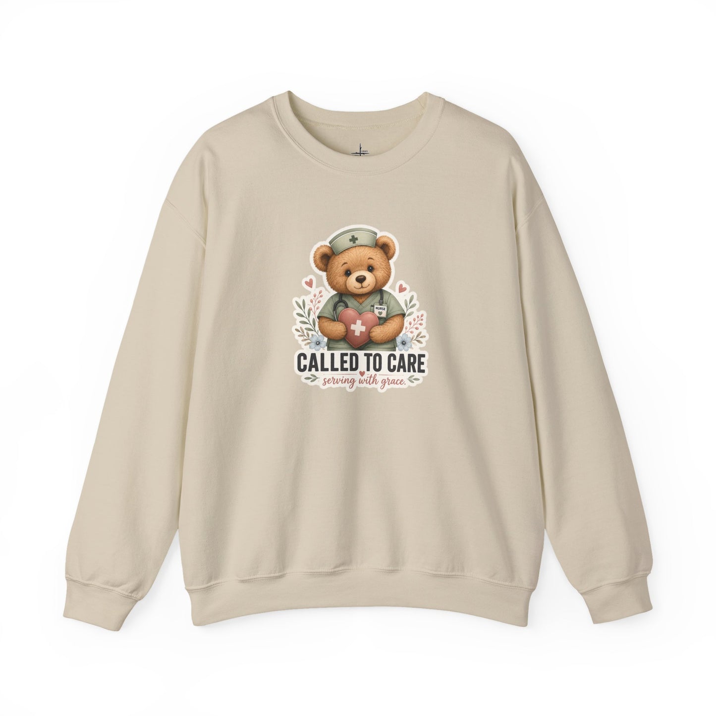Called To Care Christian Nurse Graphic Crewneck Sweatshirt