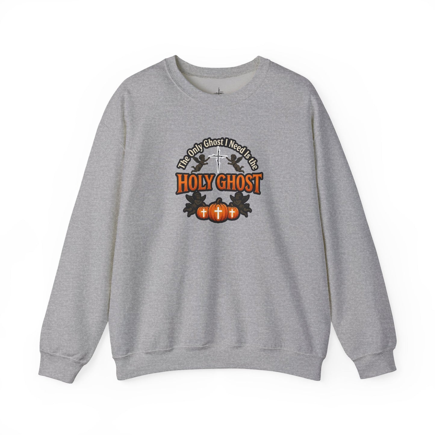 Holy Ghost Christian Halloween Graphic Crewneck Sweatshirt