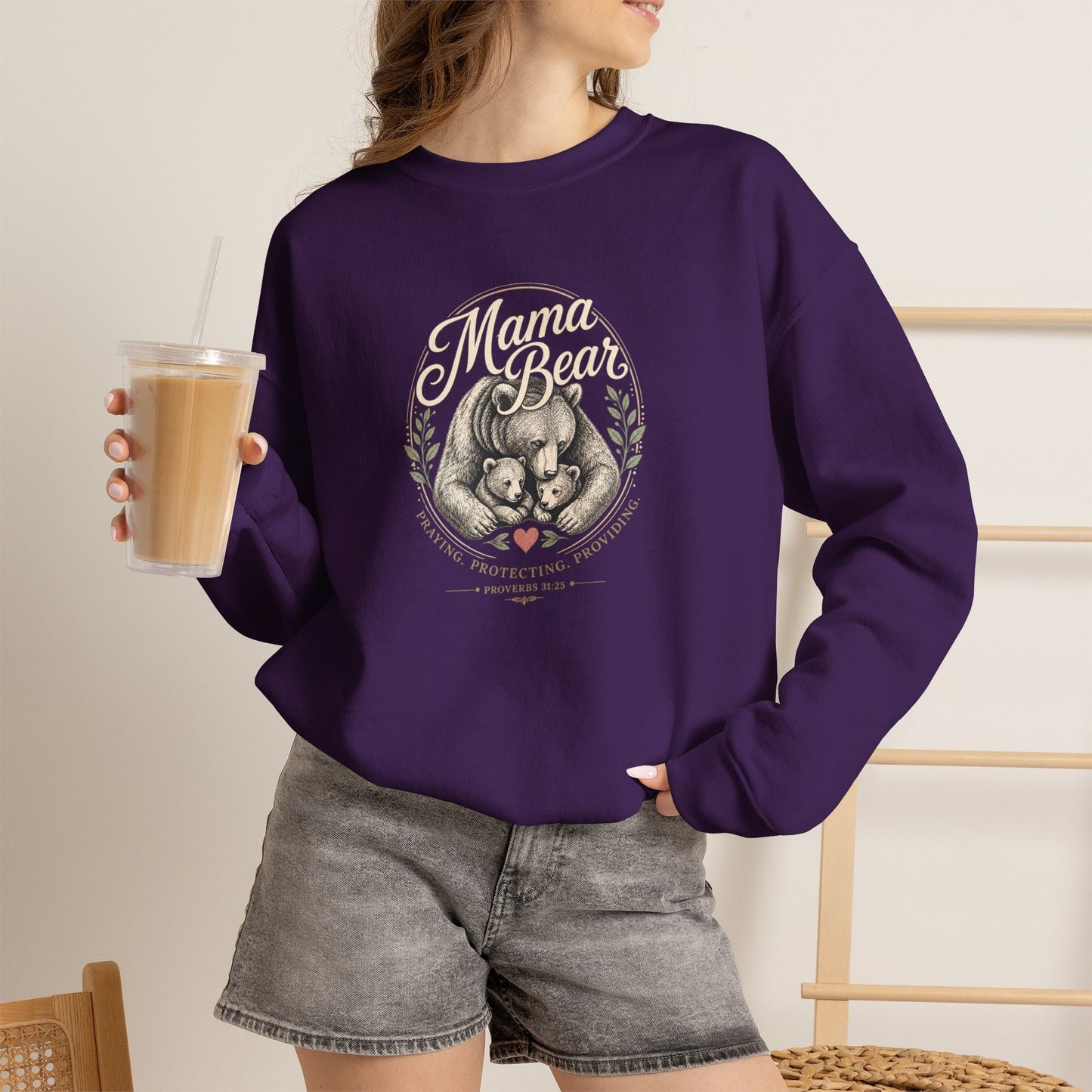 Mama Bear | Heavy Blend Crewneck Sweatshirt