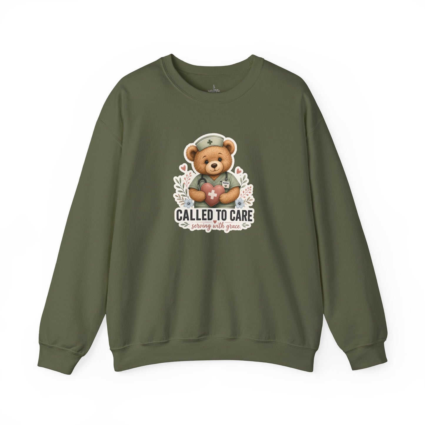 Called To Care Christian Nurse Graphic Crewneck Sweatshirt