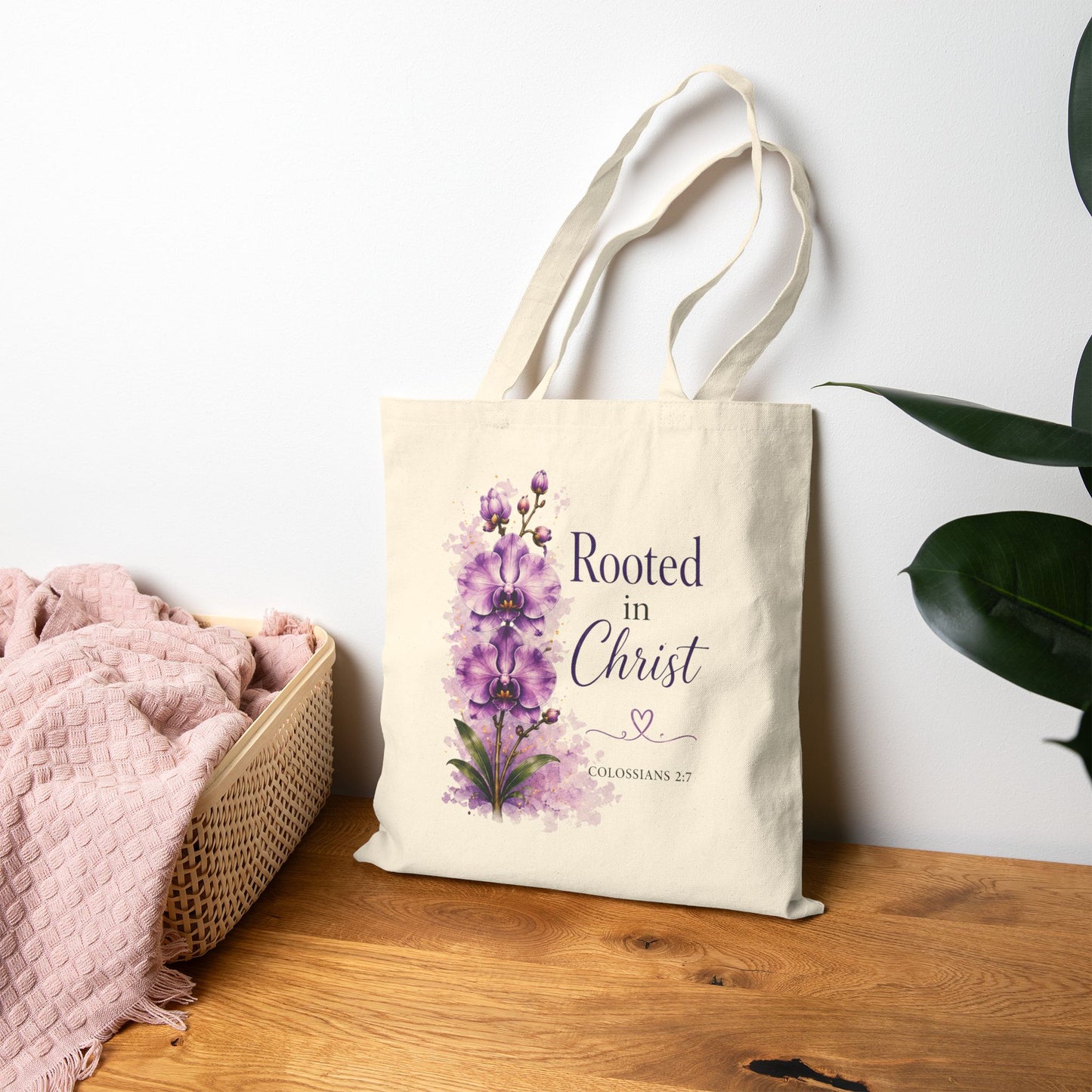 Rooted in Christ | Canvas Tote Bag