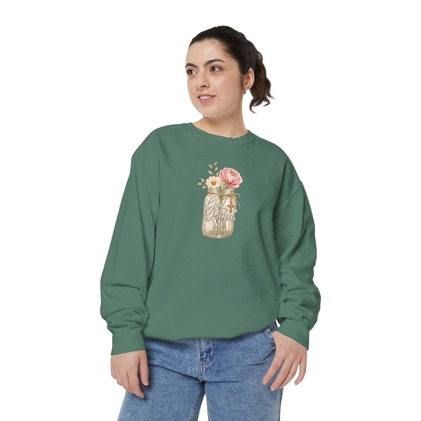 God Picked Me | Garment-Dyed Sweatshirt