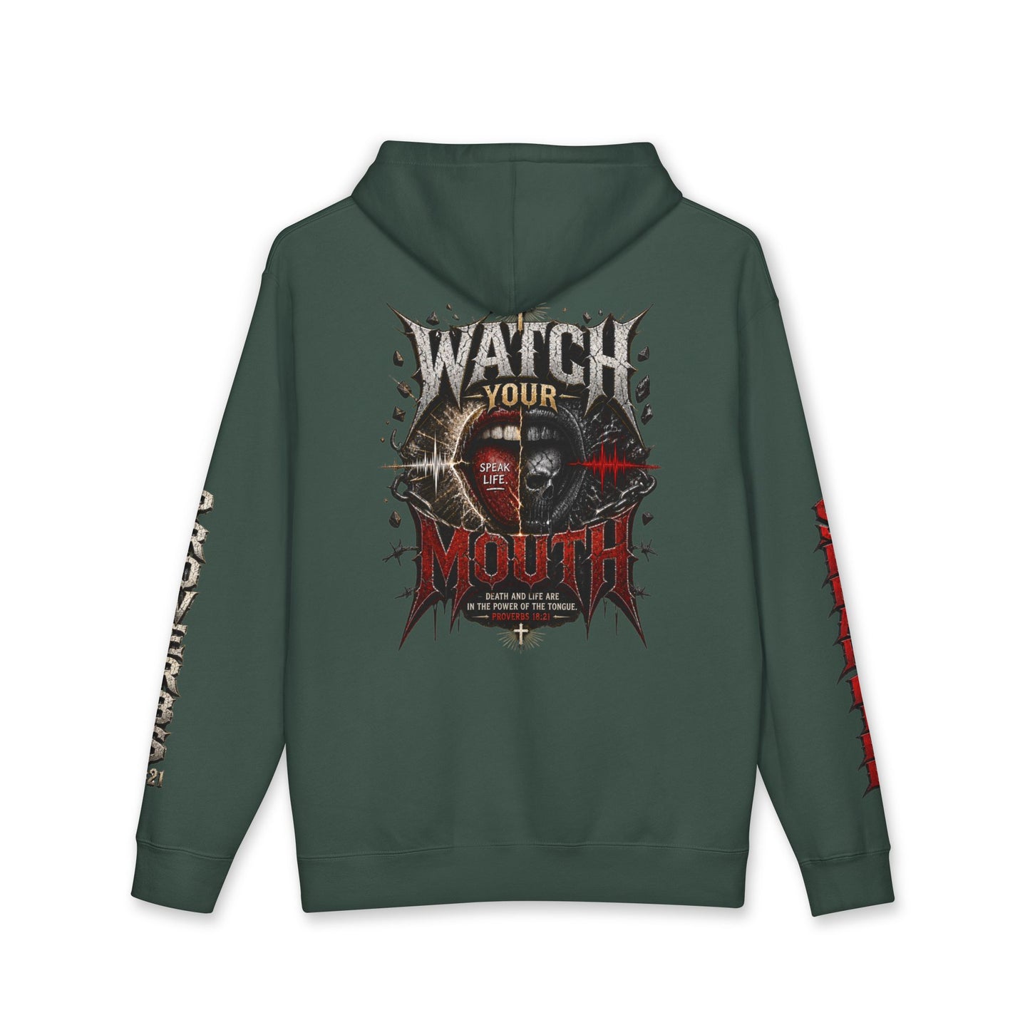 Watch Your Mouth Proverbs 18:21 Hoodie