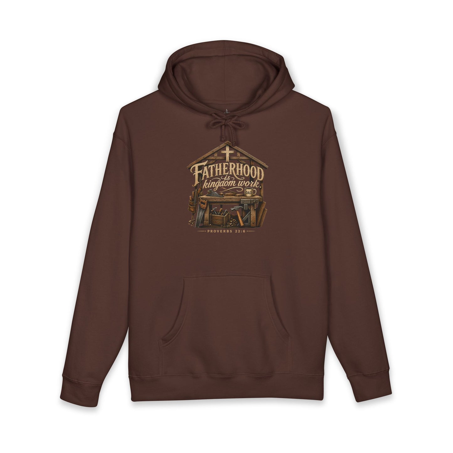 Fatherhood Is Kingdom Work | Heavyweight Hooded Sweatshirt