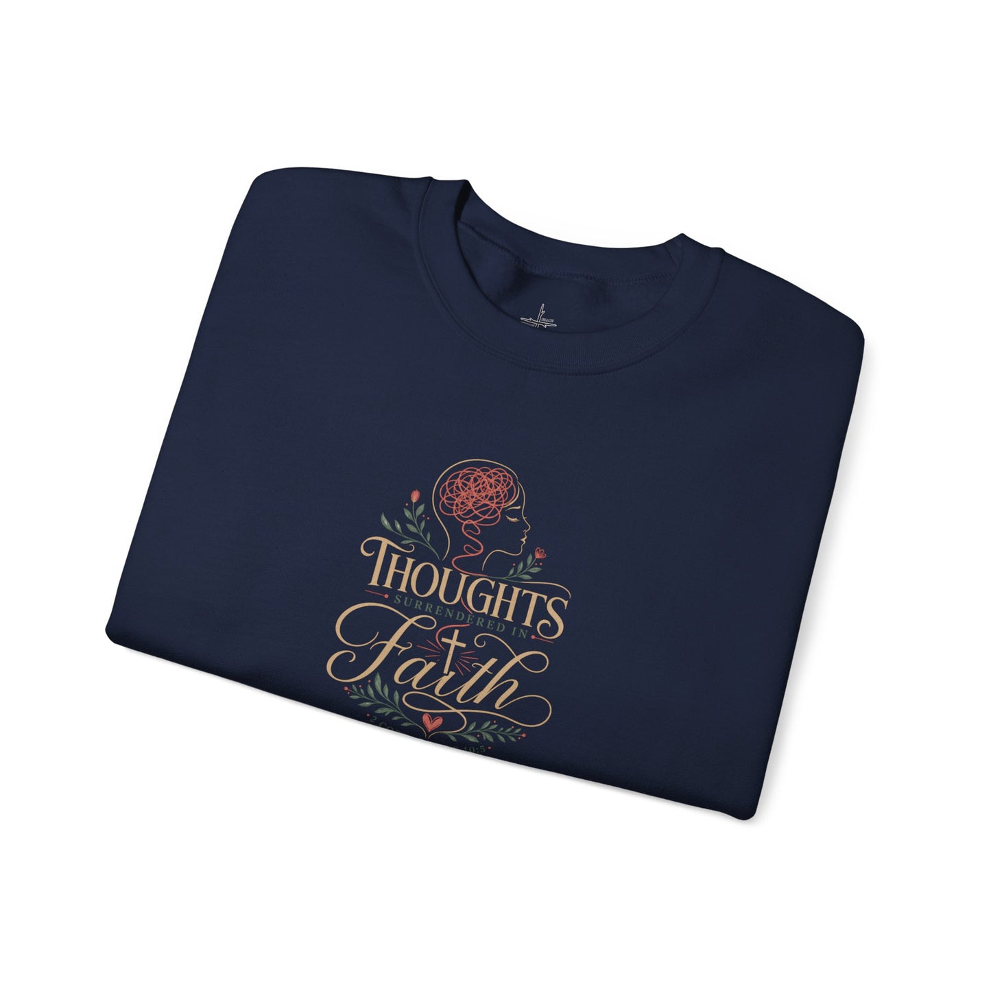 Thoughts Surrendered In Faith | Crewneck Sweatshirt
