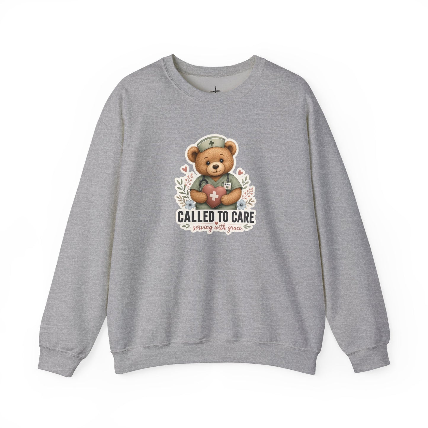 Called To Care Christian Nurse Graphic Crewneck Sweatshirt