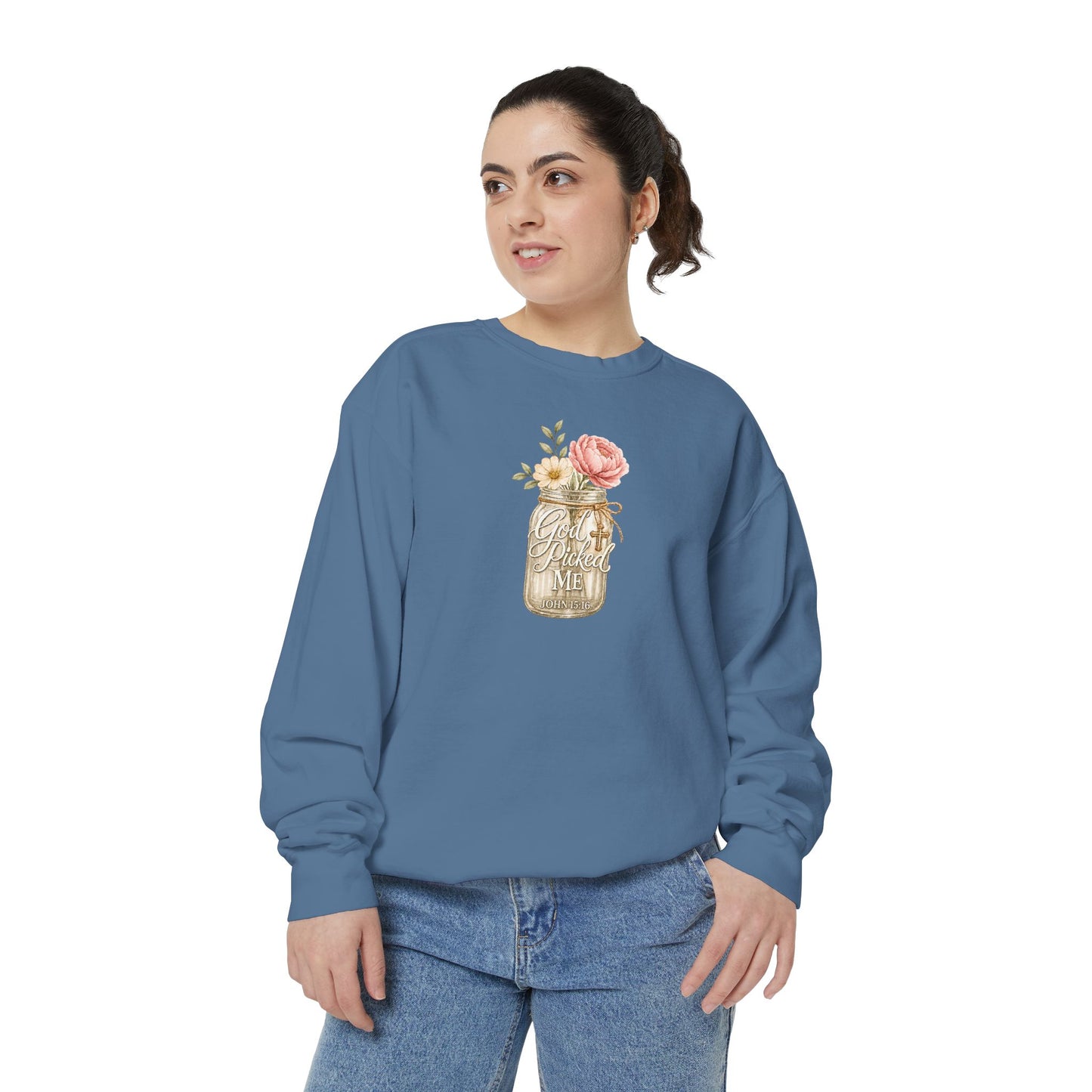 God Picked Me | Garment-Dyed Sweatshirt