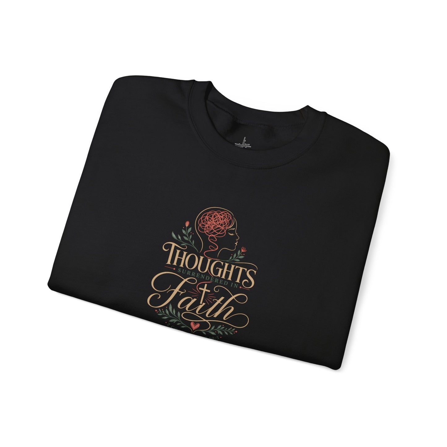 Thoughts Surrendered In Faith | Crewneck Sweatshirt
