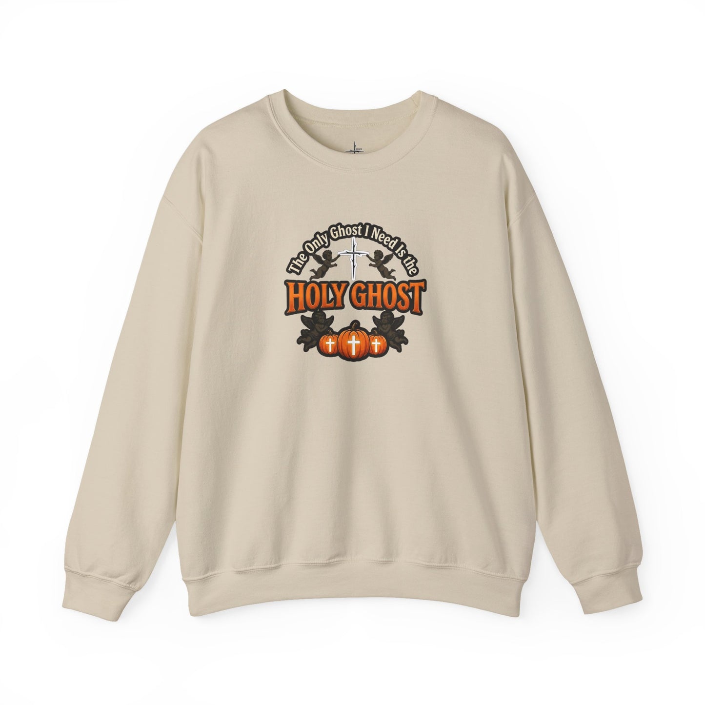 Holy Ghost Christian Halloween Graphic Crewneck Sweatshirt