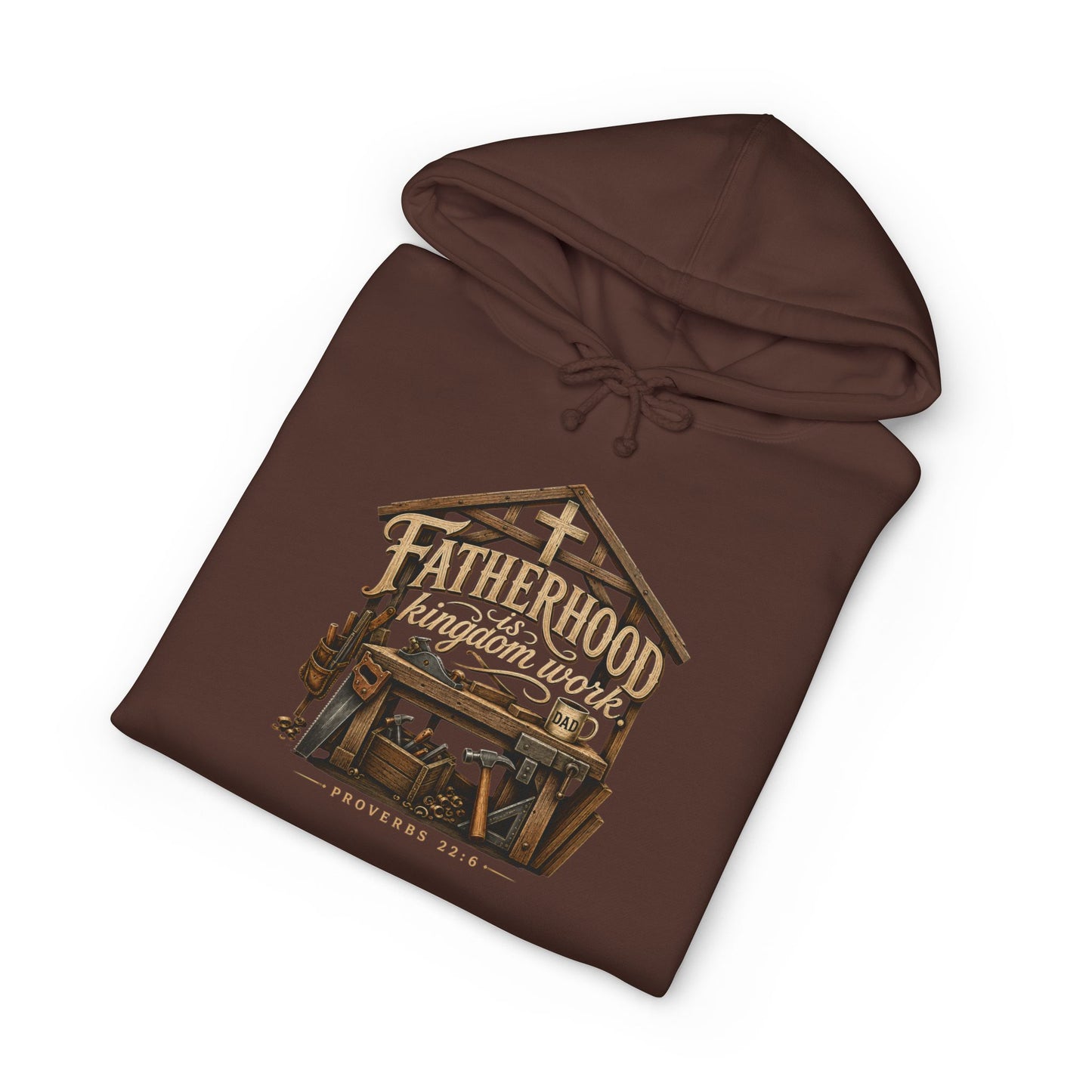Fatherhood Is Kingdom Work | Heavyweight Hooded Sweatshirt
