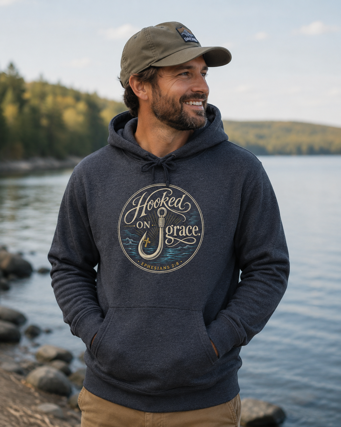 Hooked On Grace | Fishing Hoodie