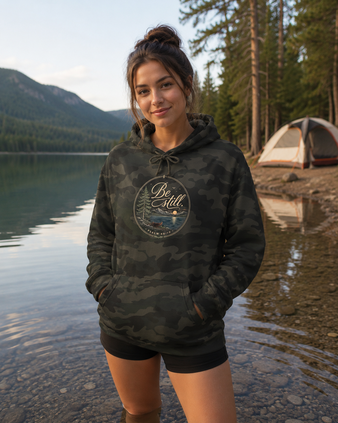 Be Still | Christian Camping Hoodie