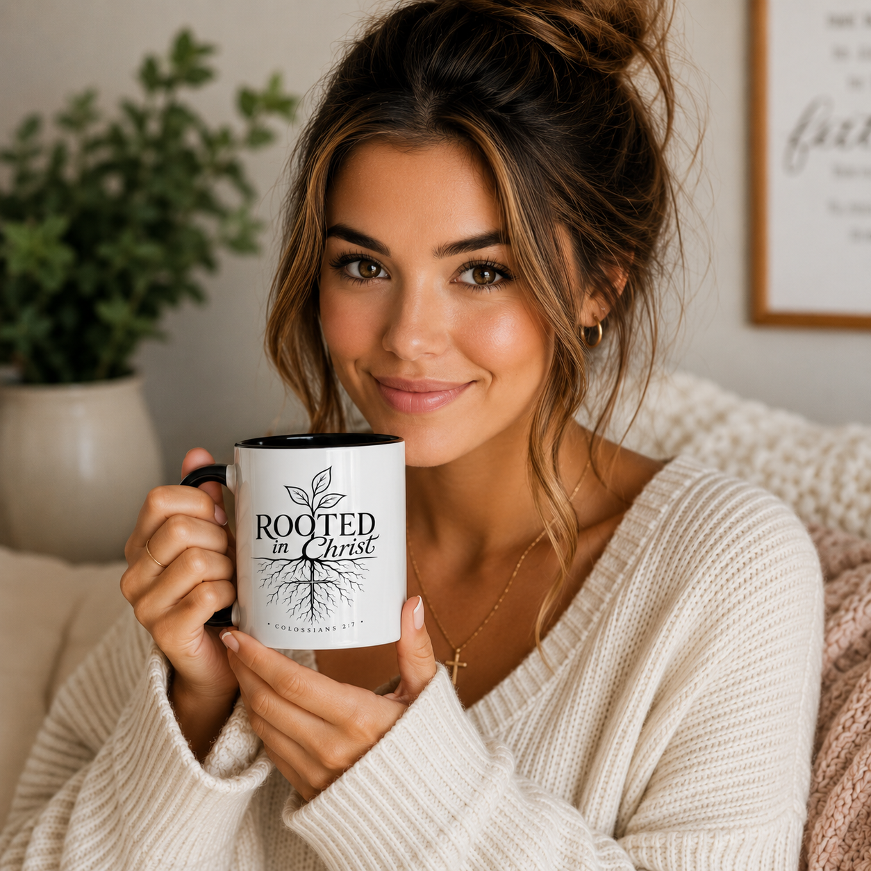 Rooted in Christ | Ceramic Coffee Mug