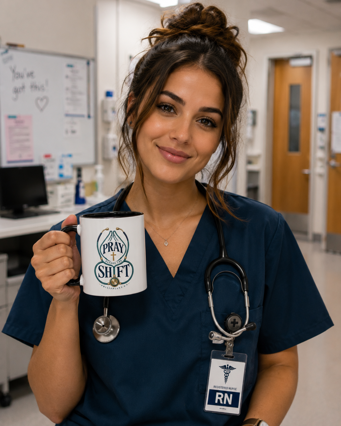 Pray Before The Shift | Ceramic Coffee Mug