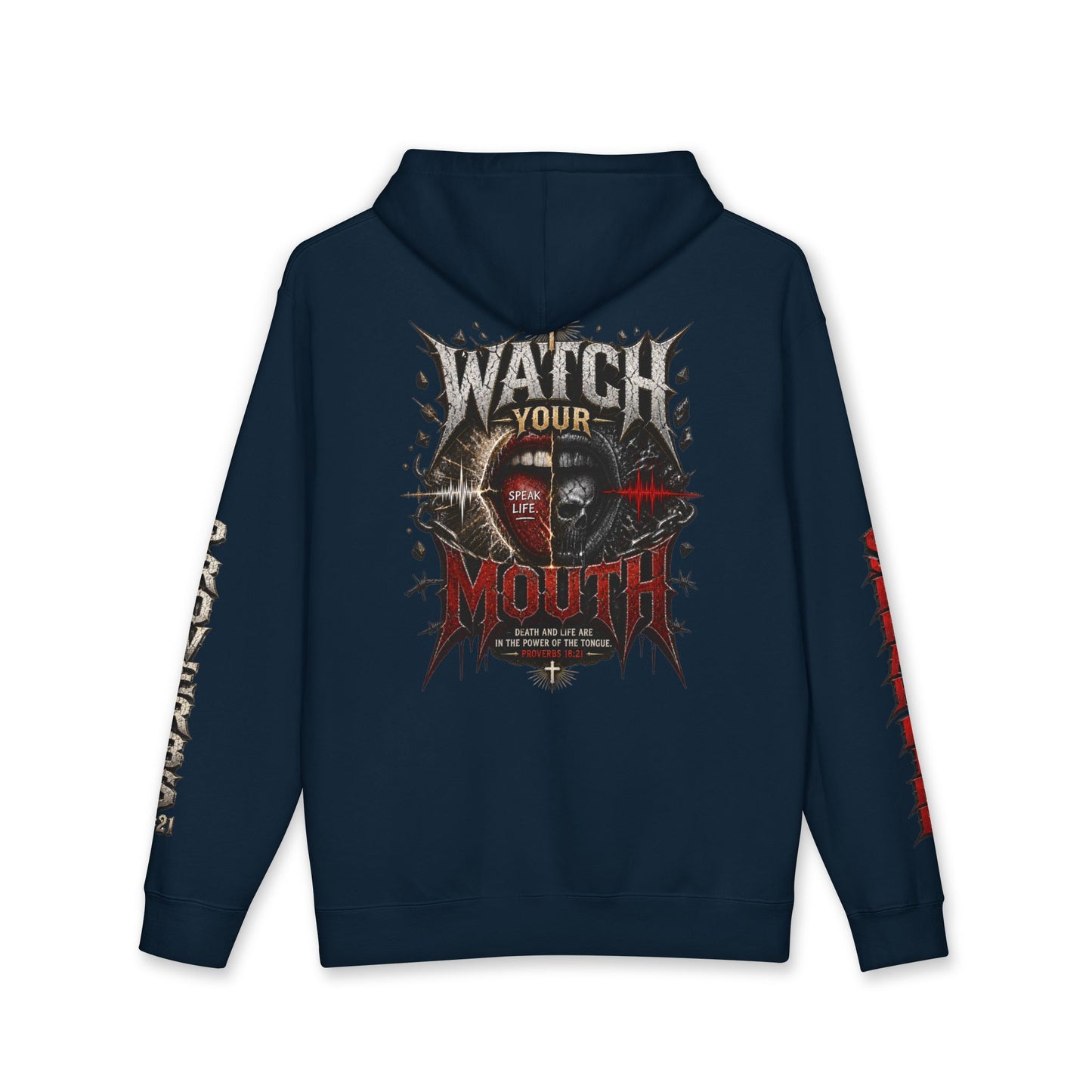 Watch Your Mouth Proverbs 18:21 Hoodie