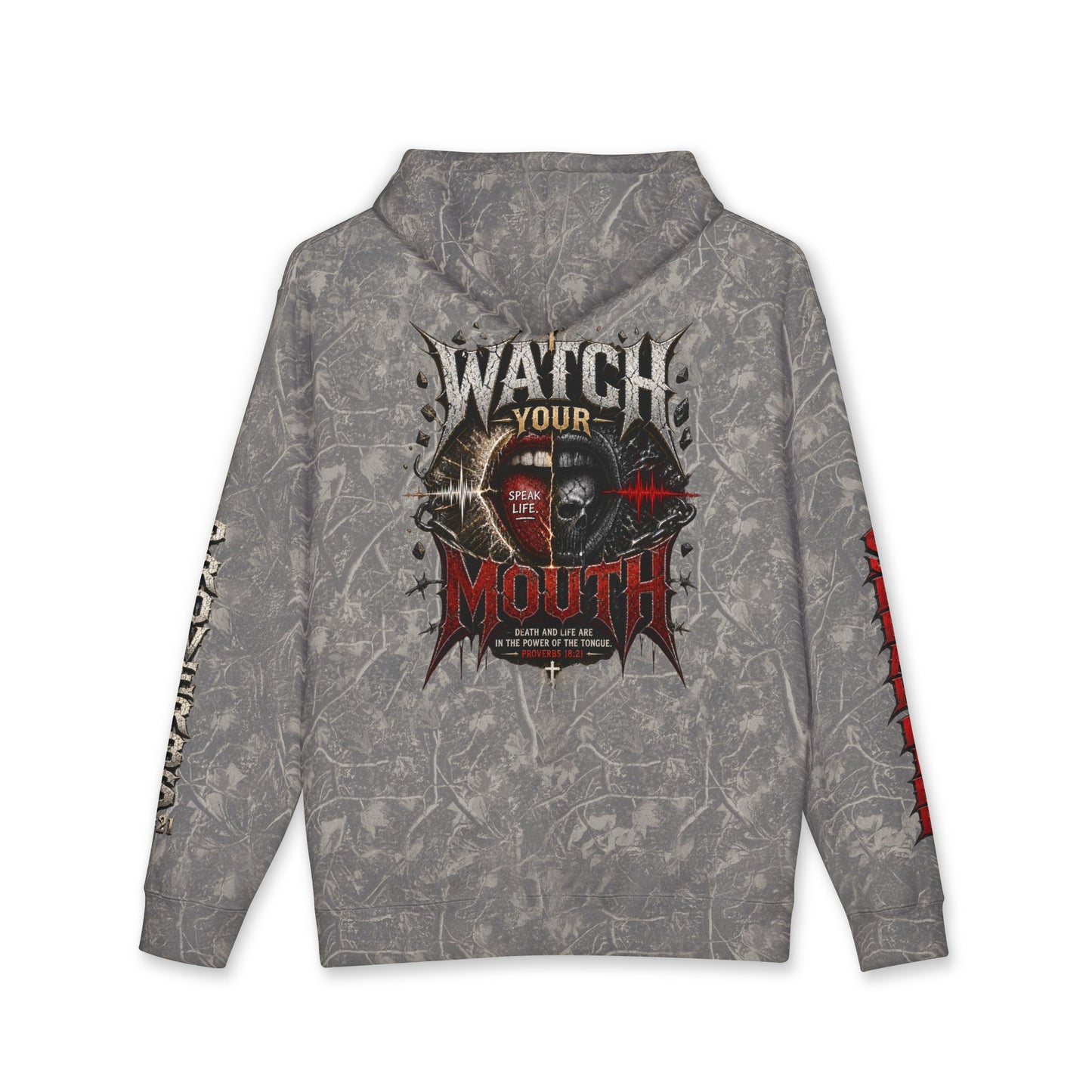 Watch Your Mouth Proverbs 18:21 Hoodie