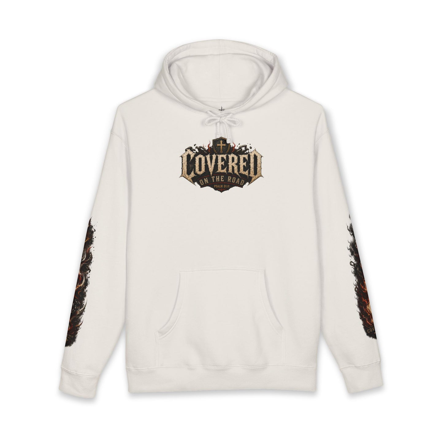 Covered On The Road | Christian Biker Hoodie | Psalm 91:11