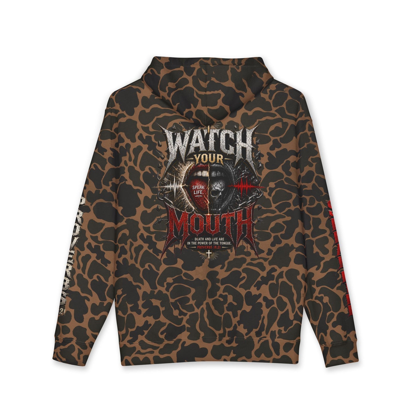Watch Your Mouth Proverbs 18:21 Hoodie