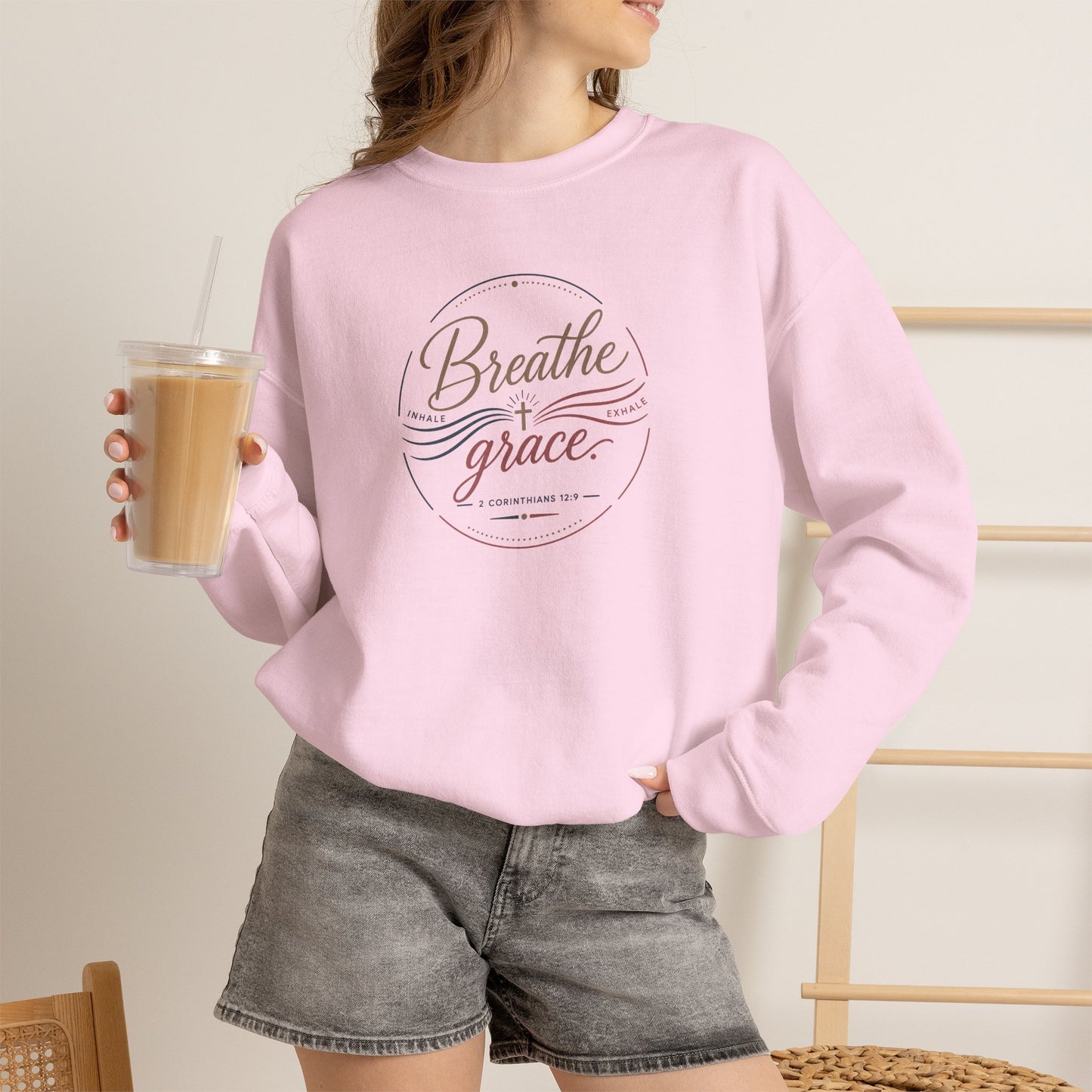 Breathe Grace | Crewneck Sweatshirt