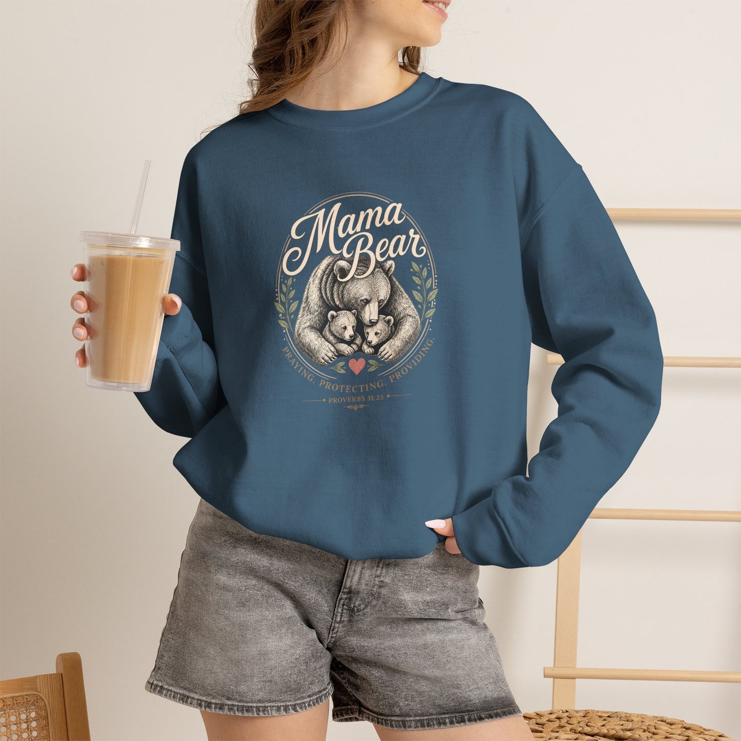 Mama Bear | Heavy Blend Crewneck Sweatshirt