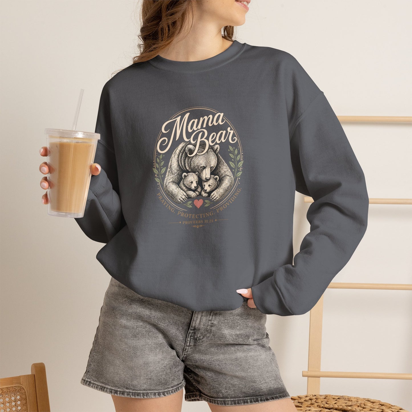 Mama Bear | Heavy Blend Crewneck Sweatshirt