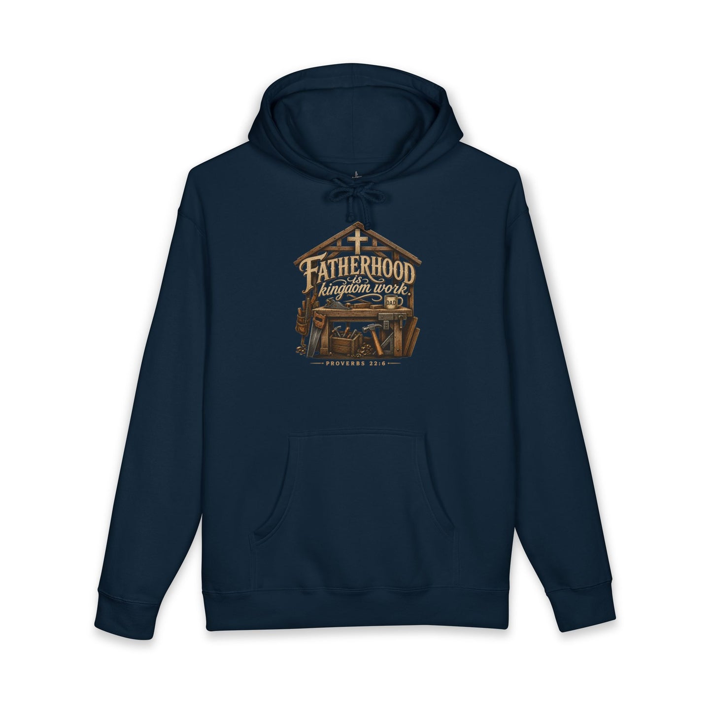 Fatherhood Is Kingdom Work | Heavyweight Hooded Sweatshirt
