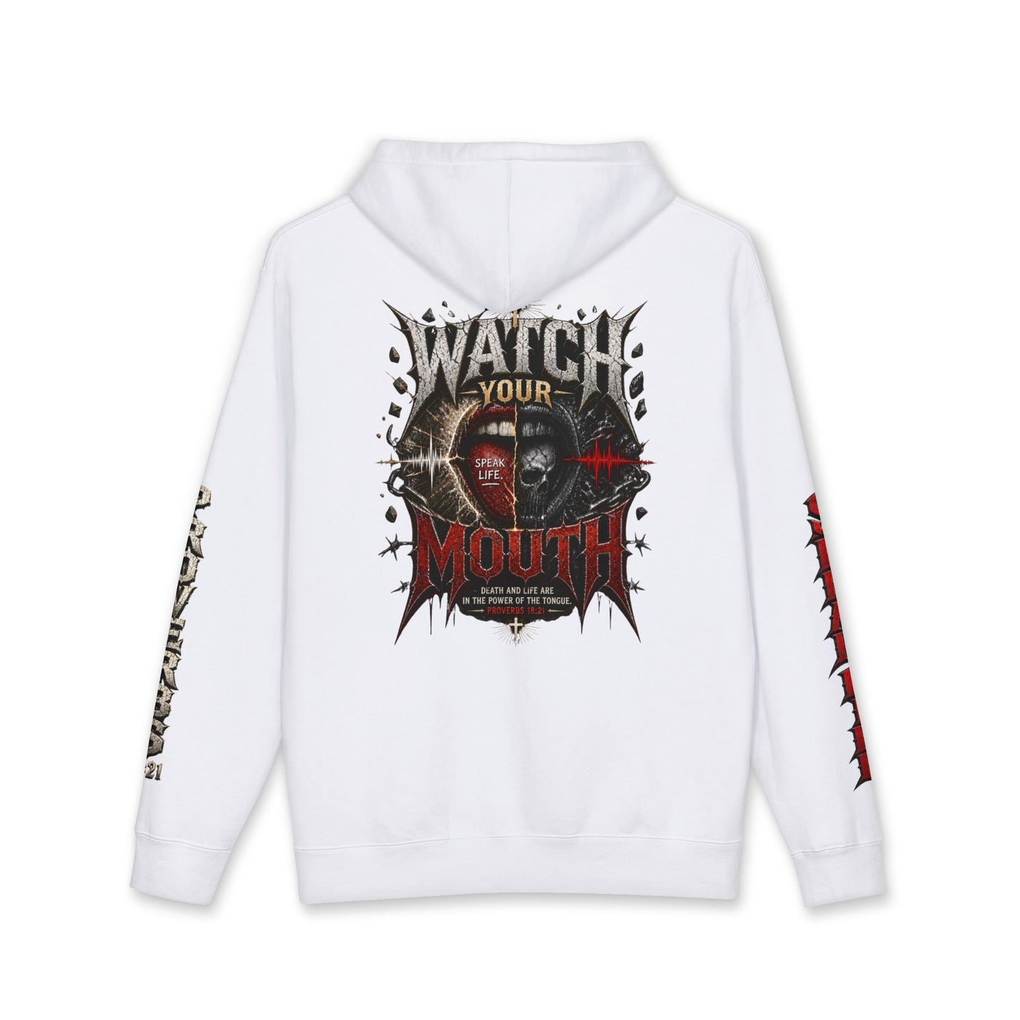 Watch Your Mouth Proverbs 18:21 Hoodie