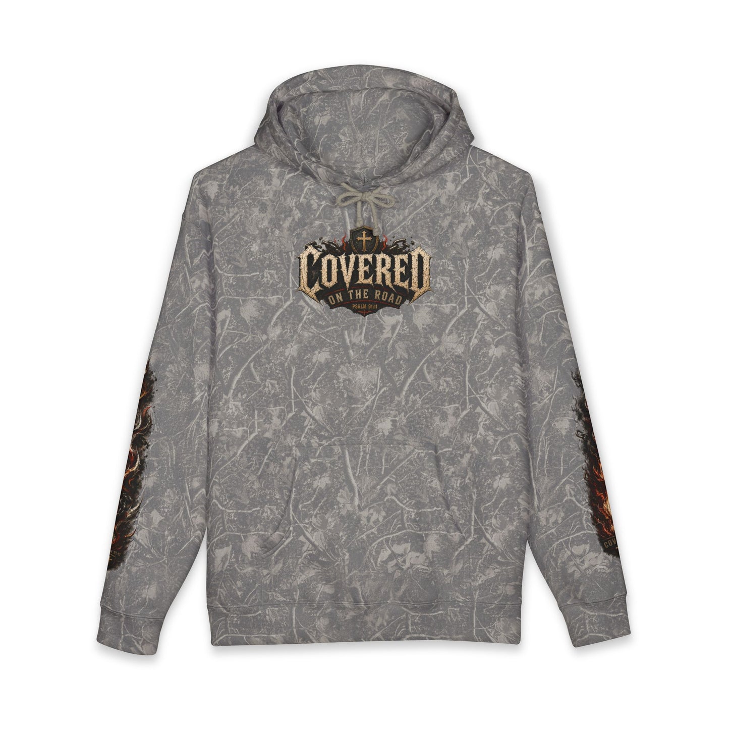 Covered On The Road | Christian Biker Hoodie | Psalm 91:11