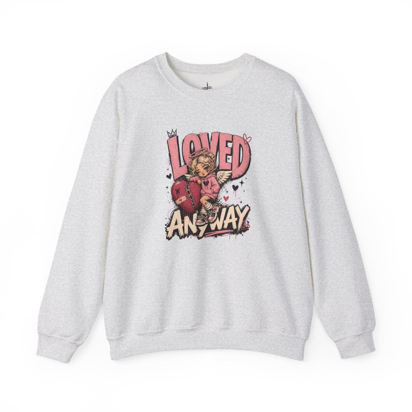 Loved Anyway Christian Graphic Crewneck Sweatshirt
