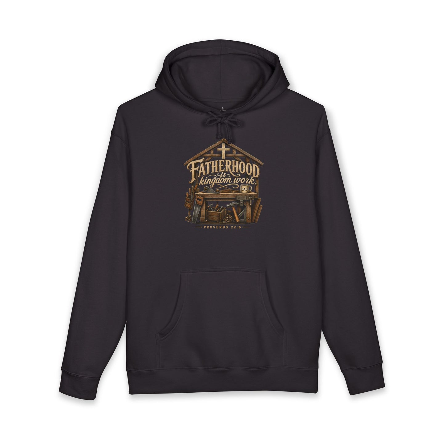 Fatherhood Is Kingdom Work | Heavyweight Hooded Sweatshirt