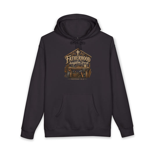 Fatherhood Is Kingdom Work | Heavyweight Hooded Sweatshirt