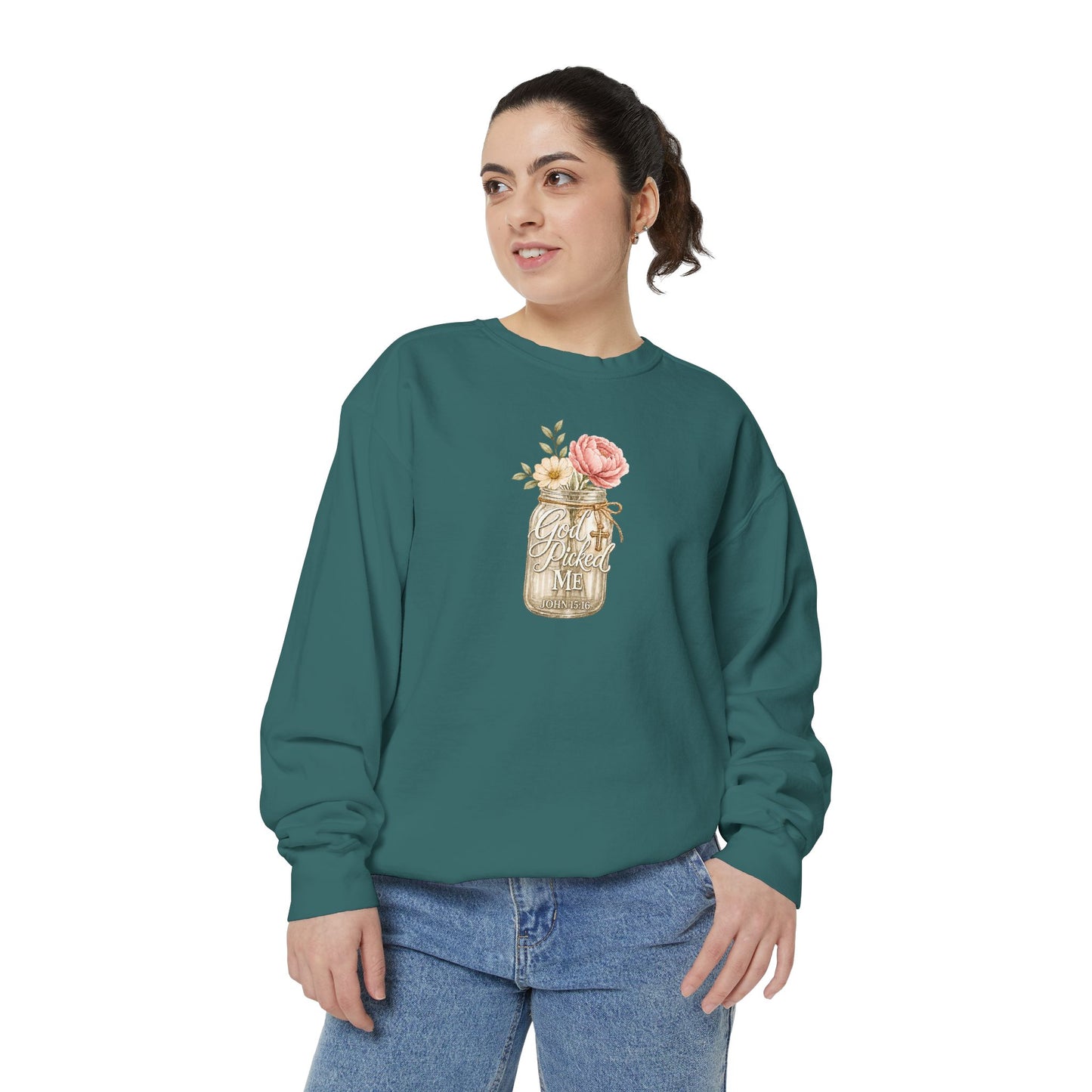 God Picked Me | Garment-Dyed Sweatshirt