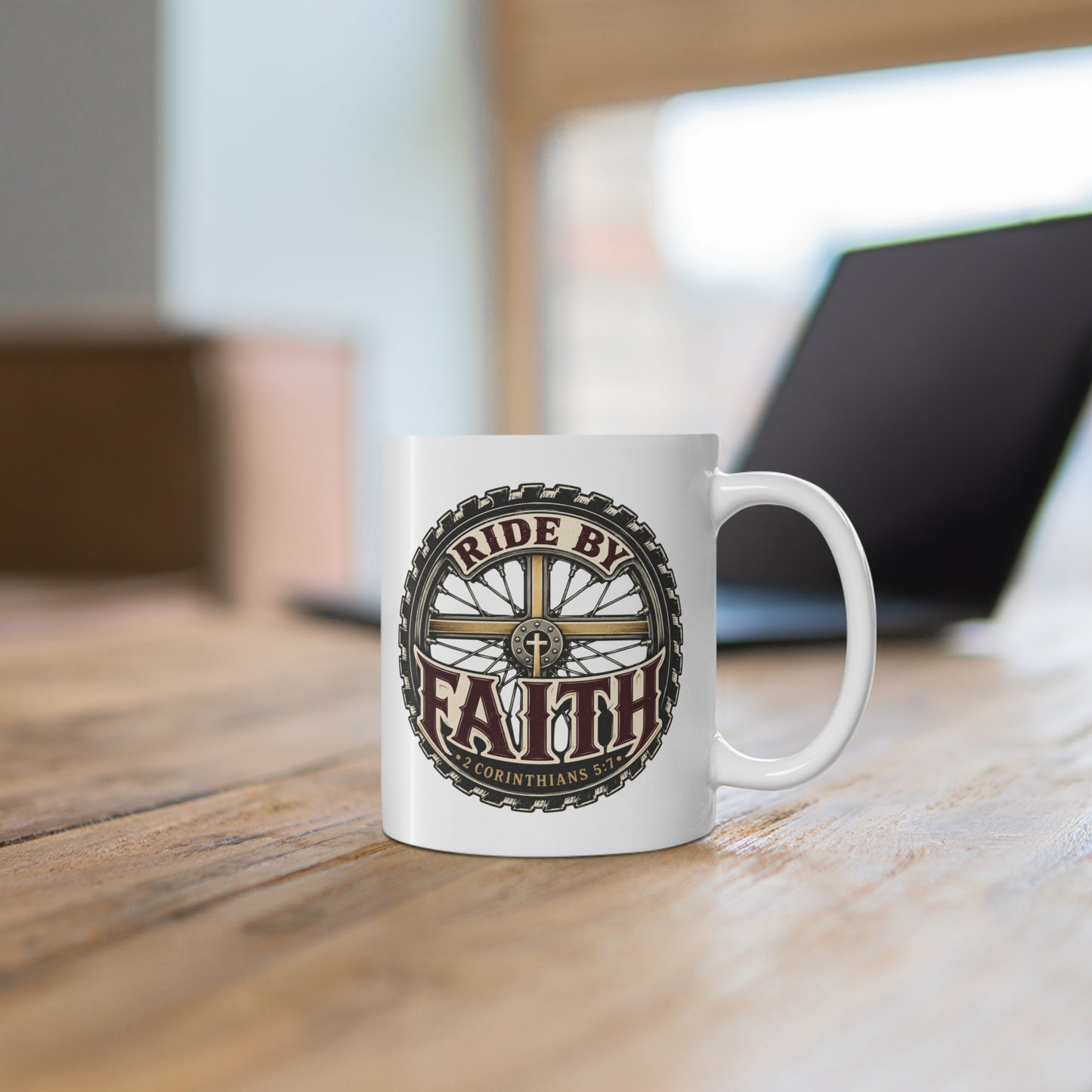 Ride By Faith | Ceramic Coffee Mug