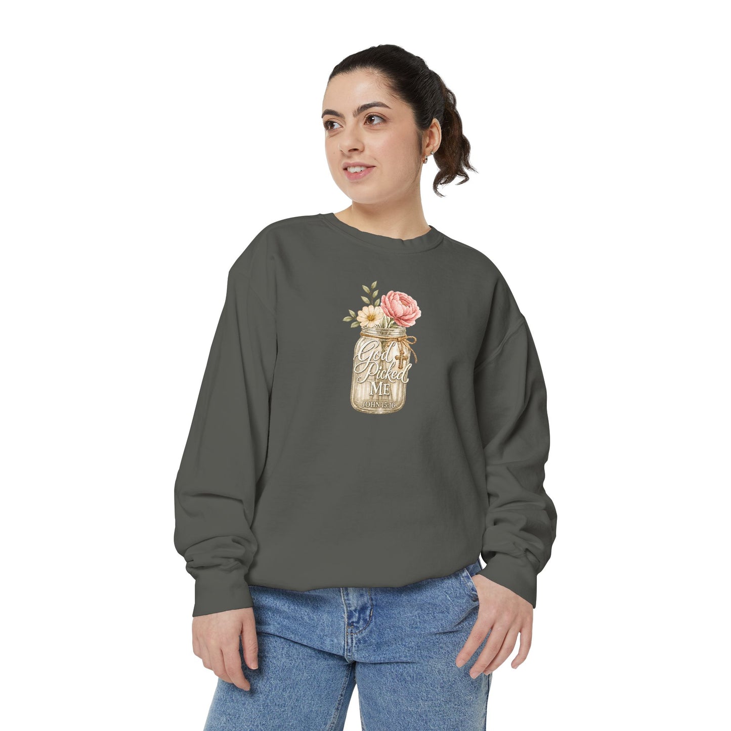God Picked Me | Garment-Dyed Sweatshirt