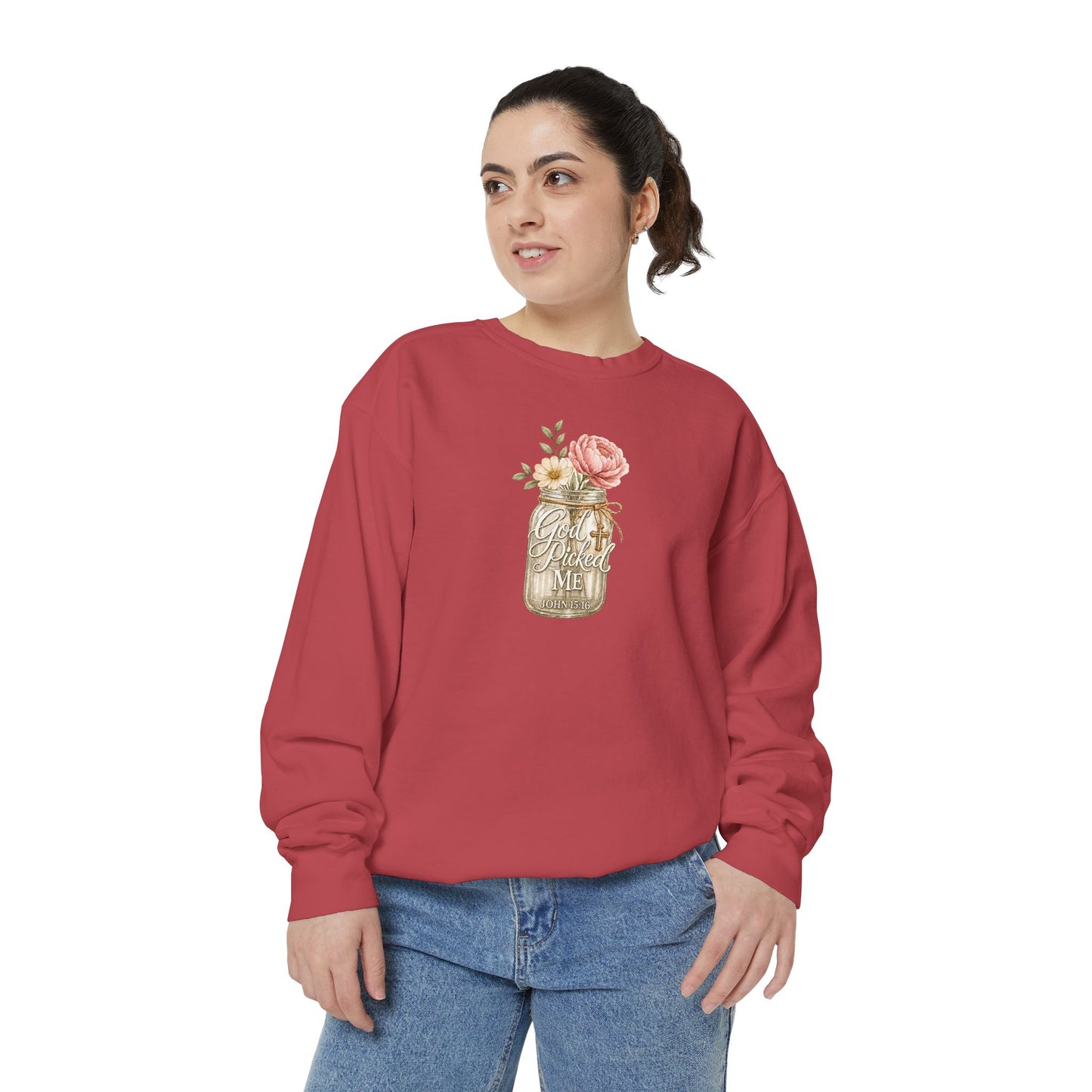 God Picked Me | Garment-Dyed Sweatshirt