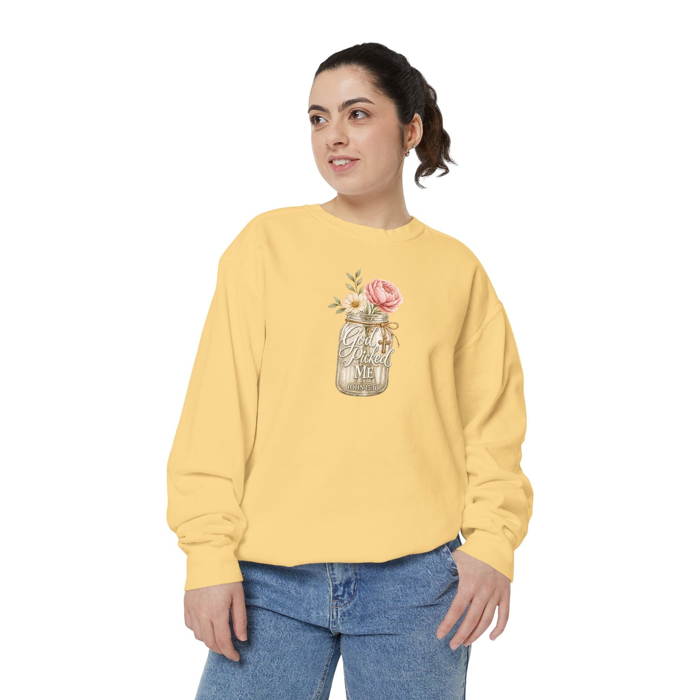 God Picked Me | Garment-Dyed Sweatshirt
