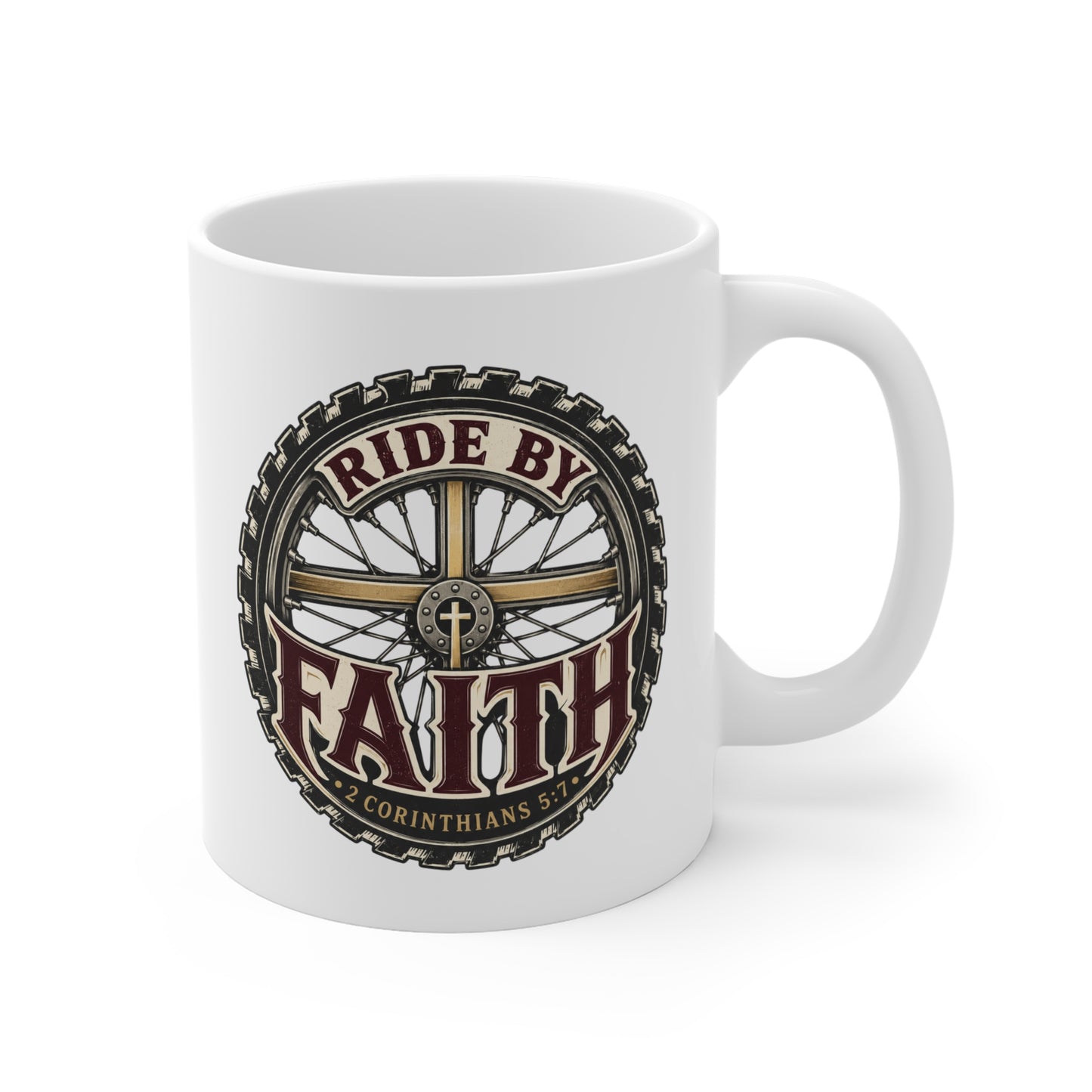Ride By Faith | Ceramic Coffee Mug