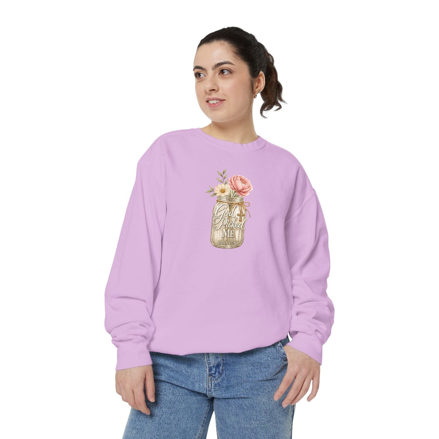 God Picked Me | Garment-Dyed Sweatshirt