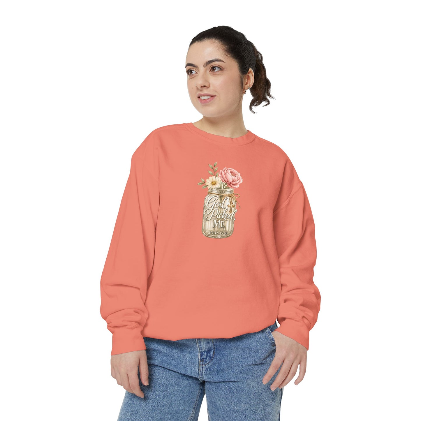 God Picked Me | Garment-Dyed Sweatshirt