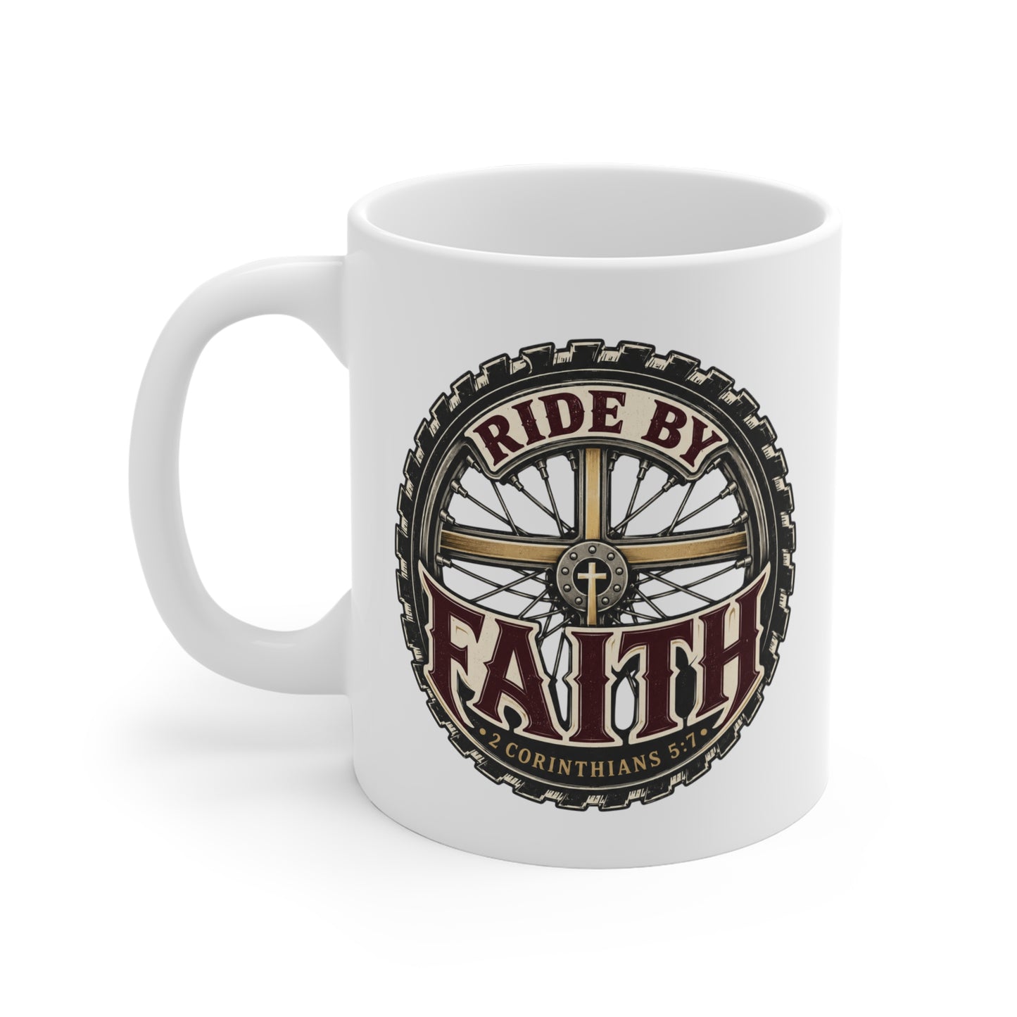 Ride By Faith | Ceramic Coffee Mug