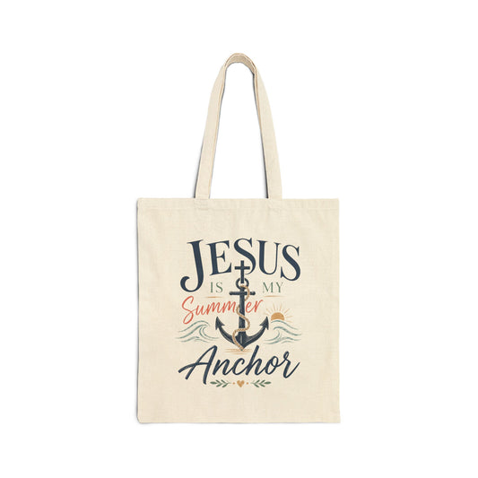 Jesus Is My Summer Anchor | Tote Bag