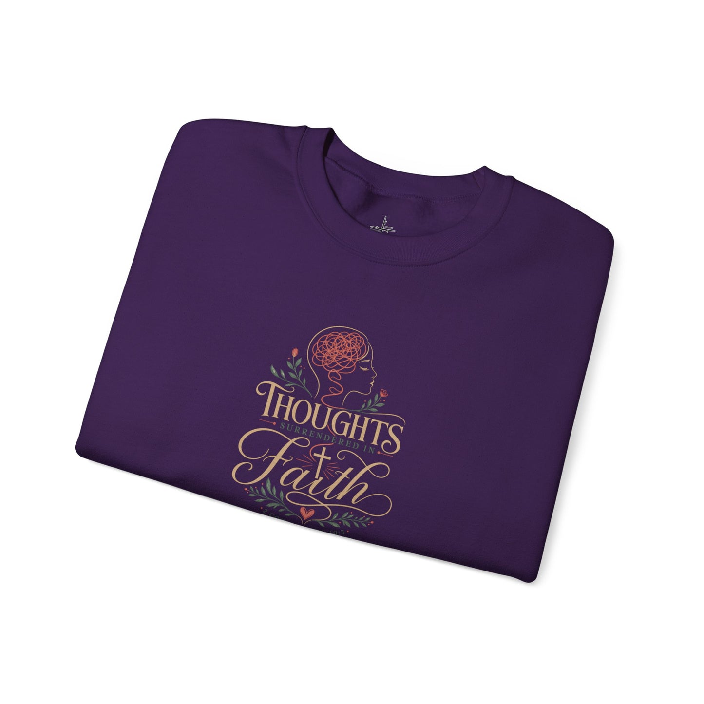 Thoughts Surrendered In Faith | Crewneck Sweatshirt