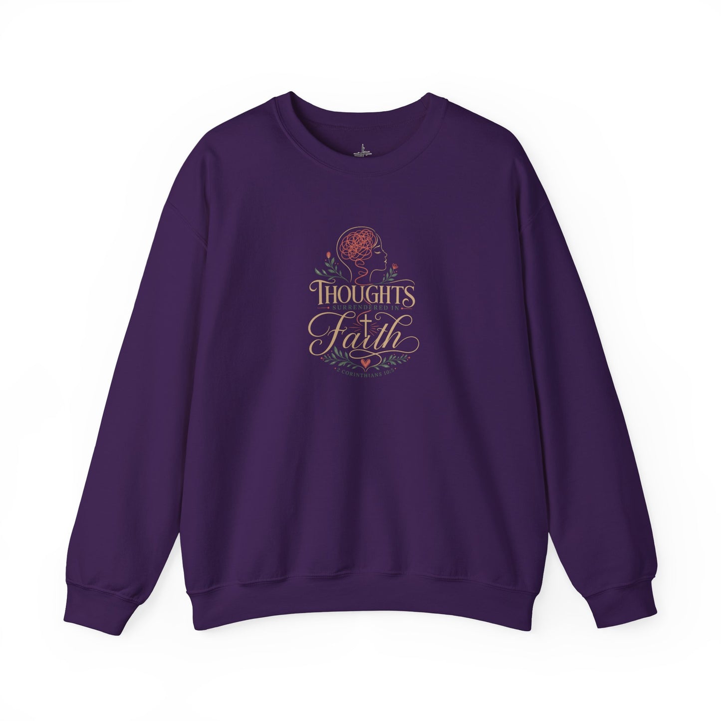Thoughts Surrendered In Faith | Crewneck Sweatshirt